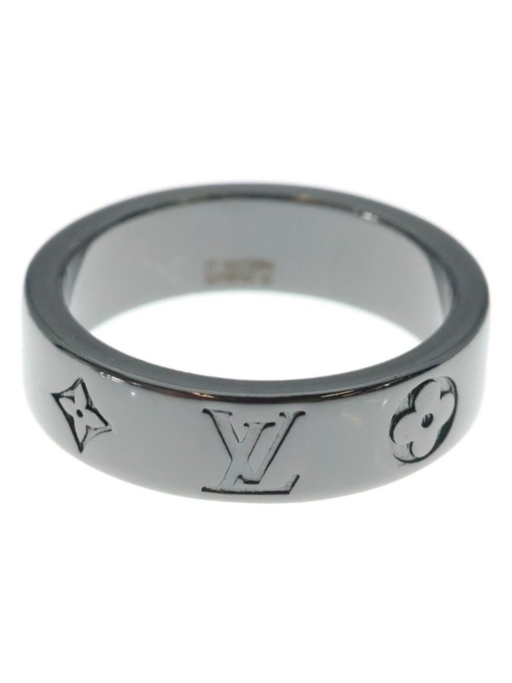 Louis Vuitton Ring LV Mosaic Thin Monogram Silver